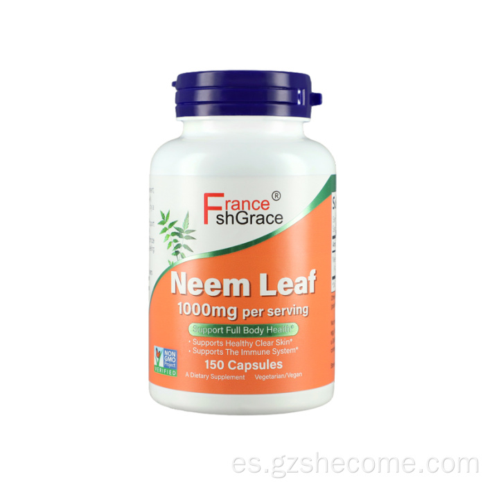 Suplemento de cápsulas de hoja de neem premium de neem